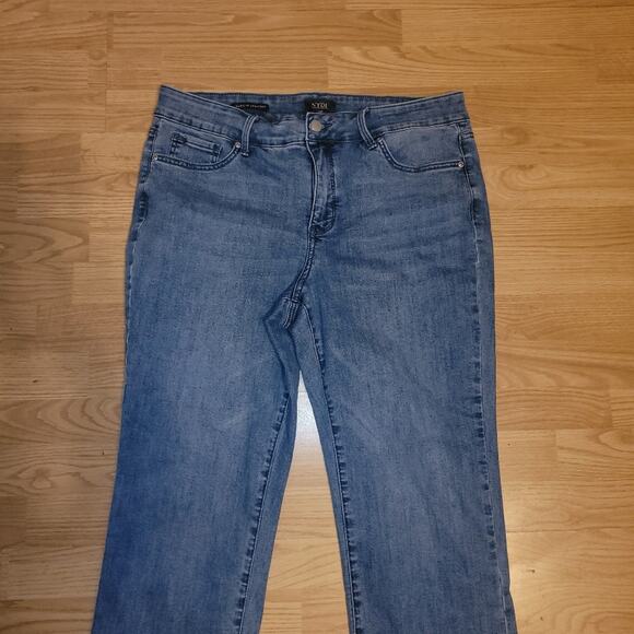 NYDJ Womens Marilyn Straigh Denim Jeans Size 14P - Picture 5 of 12